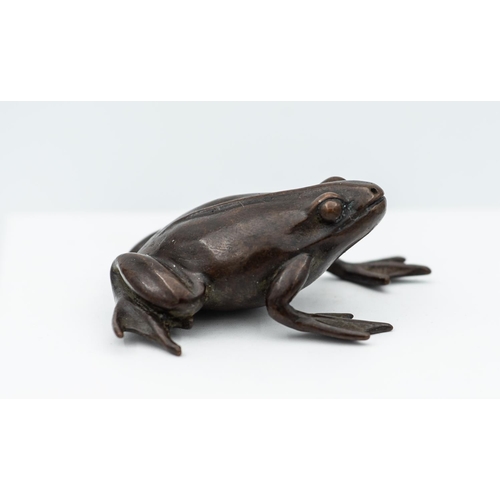 869 - Japanese Bronze Figure of Frog