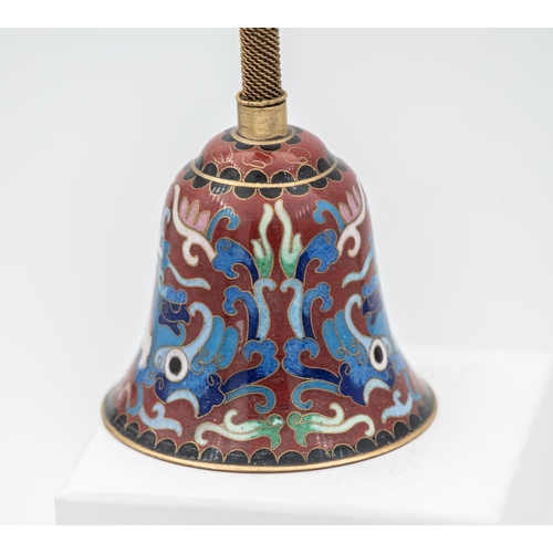 899 - Cloisonne Table Bell Attractively Detailed