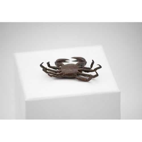 926 - Japanese Bronze Crab Figure