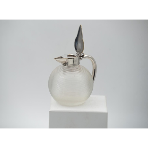 930 - Ribbed Crystal Vinegar Bottle