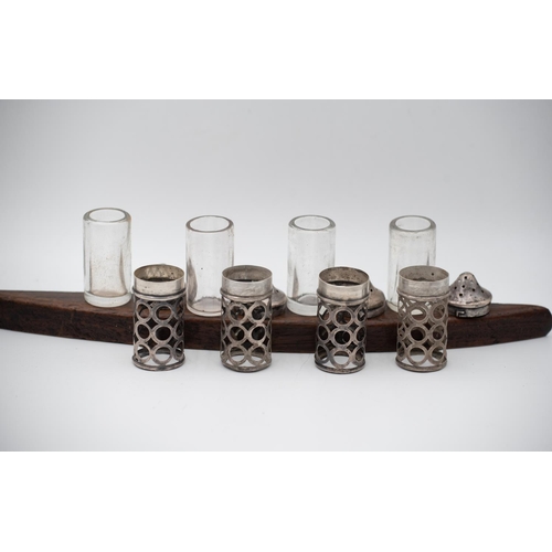 954 - Set of Four Silver Salt and Peppers