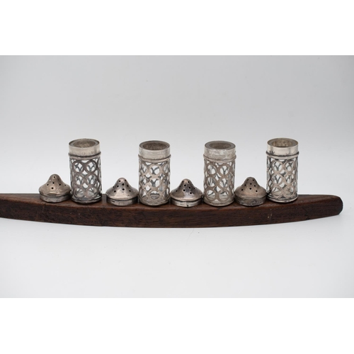 954 - Set of Four Silver Salt and Peppers