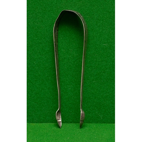 955 - Pair of Georgian Bright Cut Sugar Tongs