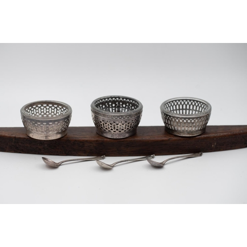 959 - Three Silver Salt Spoons