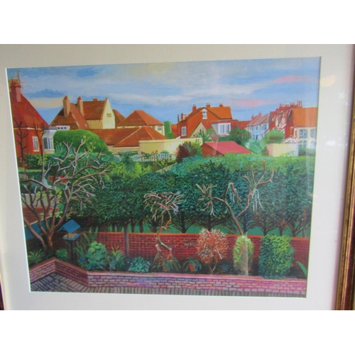 973 - Two David Hockney Lithographs Framed 'A Year in Yorkshire' Each Approximately 22 Inches High x 25 In... 