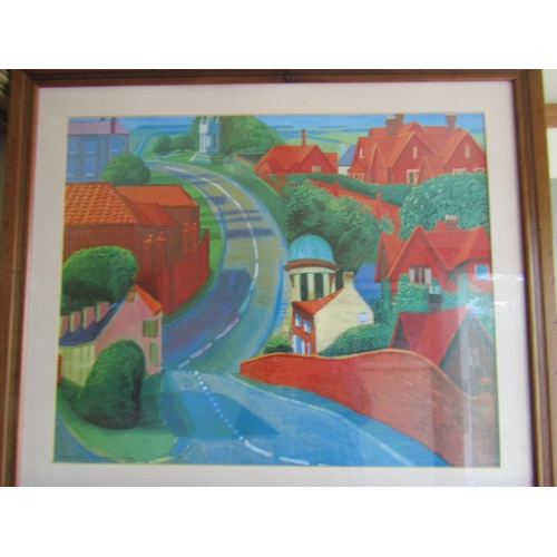 973 - Two David Hockney Lithographs Framed 'A Year in Yorkshire' Each Approximately 22 Inches High x 25 In... 