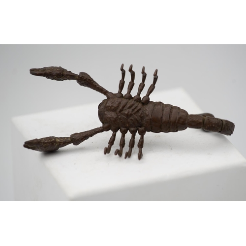 990 - Japanese Bronze Sculpture Reticulated Form Scorpion