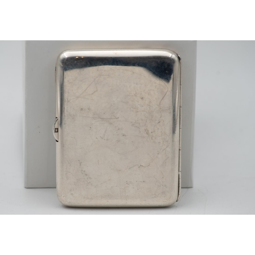 996 - Silver Cigarette Case with Enamel Decoration