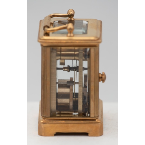 1028 - Miniature Form Silver Dial Carriage Clock