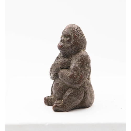 1052 - Japanese Bronze Figure of Gorilla