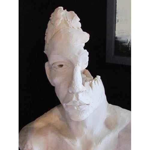 509 - Ceramic Bust by Gerry Waldron 30cm x 20cm