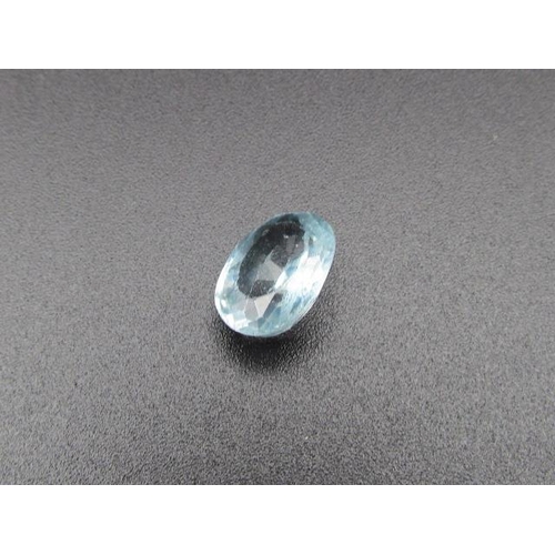 514 - Natural Tourmaline Oval Cut Blue Weighing 4.7ct Approximately 12mm x 8mm x 5mm