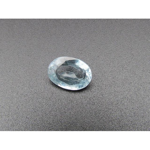 514 - Natural Tourmaline Oval Cut Blue Weighing 4.7ct Approximately 12mm x 8mm x 5mm