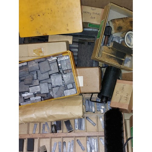 282 - Vintage Adana Printer and Large Quantity of Printing Type etc.