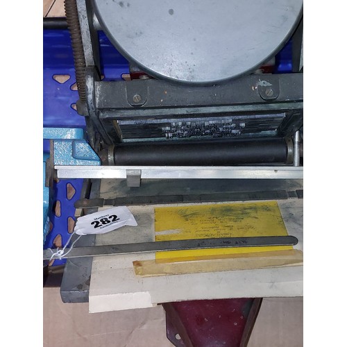 282 - Vintage Adana Printer and Large Quantity of Printing Type etc.