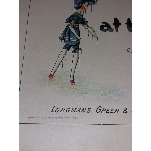 294 - The Golliwogg's at the Seaside by Florence K. Upton 1898 First Edition Complete, Inner Hinge Split