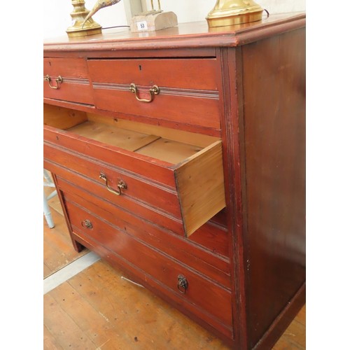 2745 - Antique Mahogany Chest of Two Short Three Long Drawers