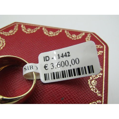 113 - Modernist Form Pave Set Ladies Diamond Ring Mounted on 18 Carat Yellow Gold Good Bright Stones Attra... 