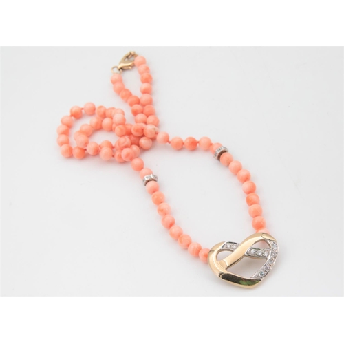 68 - Ladies Coral Bead Necklace 70 Coral Beads Each Approximately 6.2mm in Size Strong Knotted to 9 Carat... 