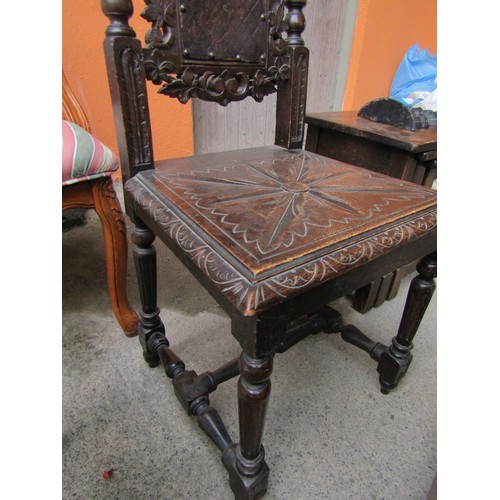 785 - Jacobean Carved Side Chair