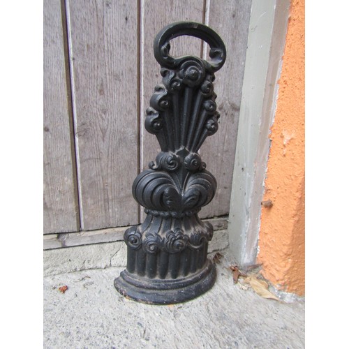 789 - Antique Cast Iron Door Stop 12 Inches High Approximately