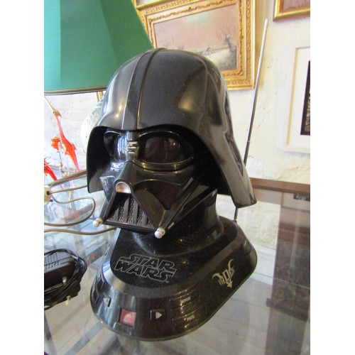 801 - Star Wars Theme Electric Radio Overall Good Condition 12 Inches High Approximately Complete with Lea... 