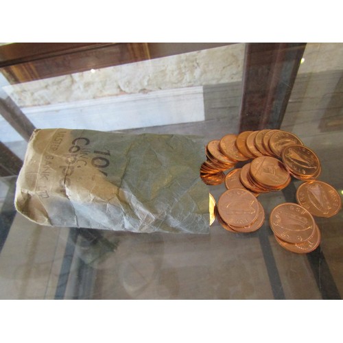 811 - Bag Uncirculated Old Irish Pennies