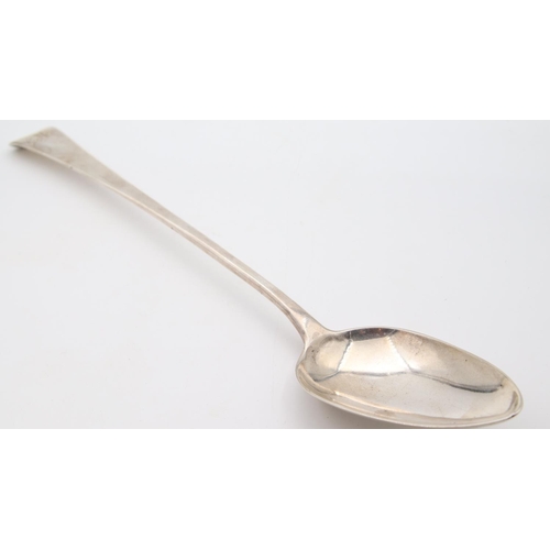 68 - Solid Silver Serving Spoon Approximately10 Inches Long