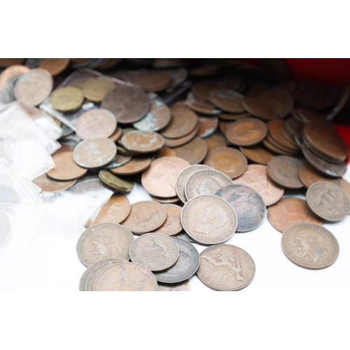 111 - Various Old Coins Irish and Others Quantity As Photographed