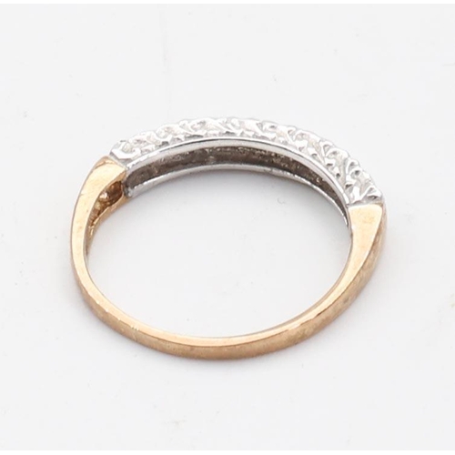 163 - Ladies Diamond Ring Mounted on 9 Carat Gold Ring Size I and a Half