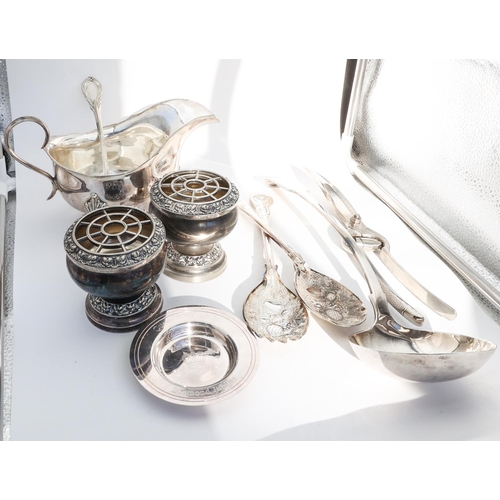 246 - Collection of Various Silver Plate Including Berry Spoons and Sauceboat with Ladle etc Quantity As P... 