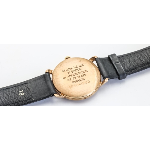 253 - Mappin and Webb Gentleman's Wristwatch Classic Design Working Order Leather Strap Attractively Detai... 