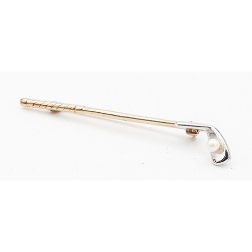 274 - 9 Carat Golf Motif Ladies Pin Brooch