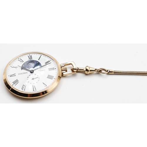 Sekonda gold pocket online watch