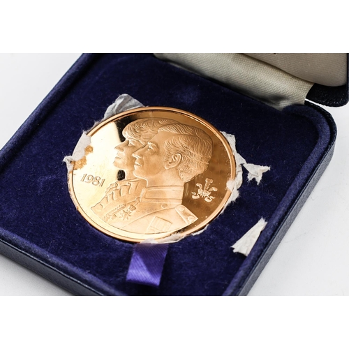 296 - Charles and Diana Royal Wedding Commemorative Medal Dated 1981 Contained within Presentation Case