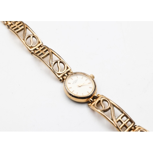 316 - Rotary Ladies Gold Filled Watch Articulated Bracelet