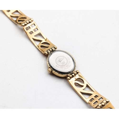 316 - Rotary Ladies Gold Filled Watch Articulated Bracelet