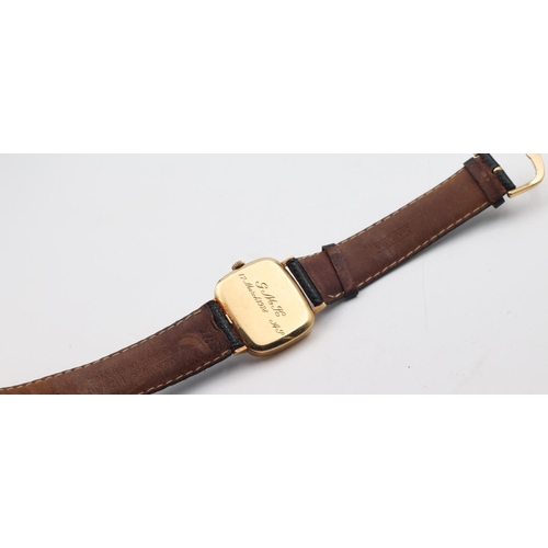 345 - 18 Carat Gold Van Cleef and Arples Wristwatch Dated 1978