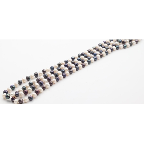 363 - Silver and Grey Pearl Ladies Necklace