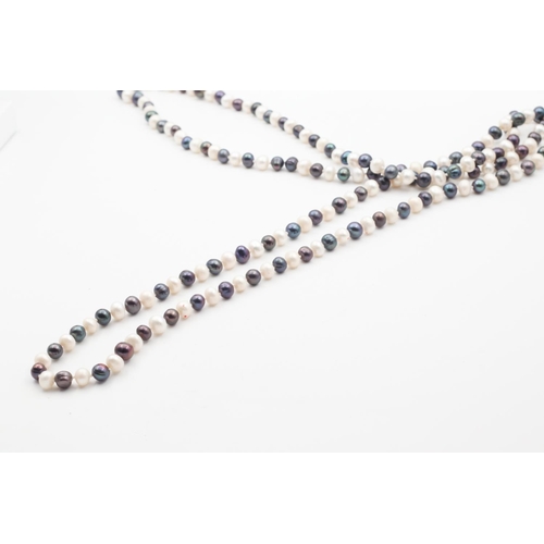 363 - Silver and Grey Pearl Ladies Necklace