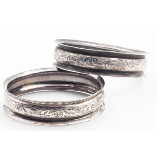 413 - Two Silver Napkin Rings