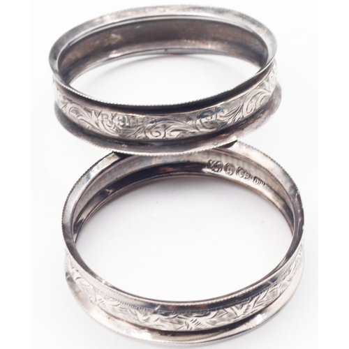 413 - Two Silver Napkin Rings