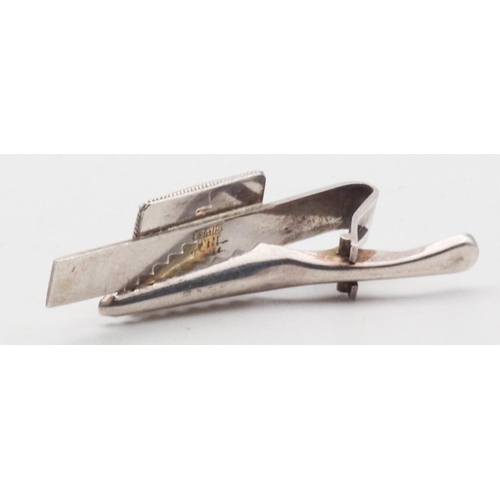 420 - Chinese Silver Tie Clip