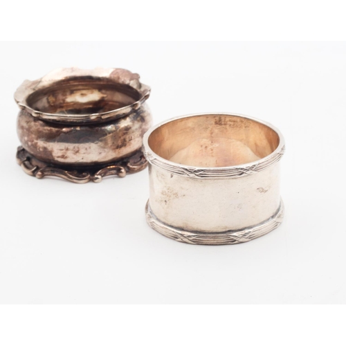 483 - Two Antique Silver Napkin Rings