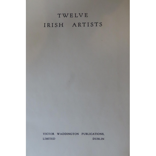 528 - Antiquarian Volume Twelve Irish Artists Victor Waddington Publications Large Folio Format Complete w... 