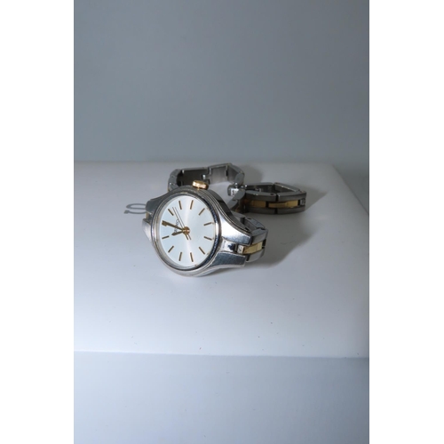 533 - Seiko Ladies Bimetal Wristwatch Good Condition Contained within Original Presentation Box with Paper... 