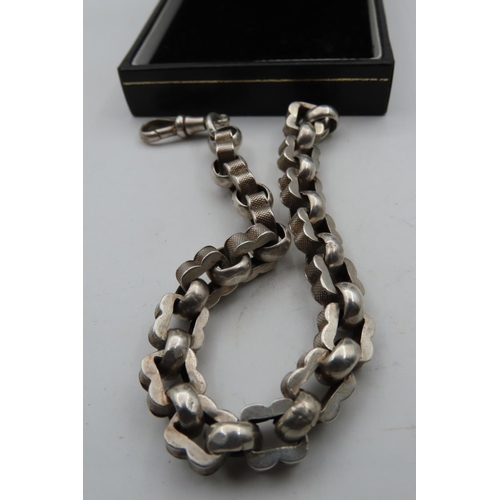 534 - Silver Watch Chain Good Weight with Clasp also Suitable as Alternative Bracelet