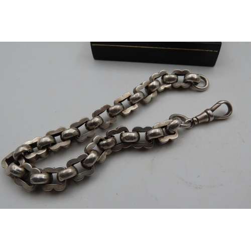 534 - Silver Watch Chain Good Weight with Clasp also Suitable as Alternative Bracelet