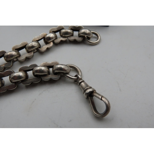 534 - Silver Watch Chain Good Weight with Clasp also Suitable as Alternative Bracelet