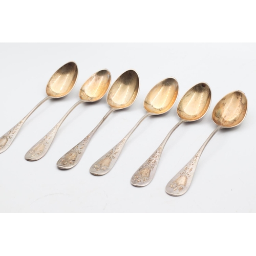 545 - Set of Six Antique Silver Spoons